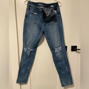 American Eagle Super Stretch High-Rise Blue Jeggings